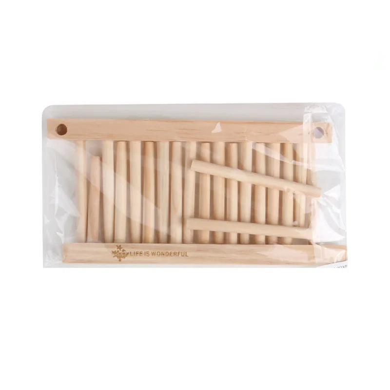 Wooden Dish Drying Rack Foldable Plate Drainer Kitchen Storage Holder