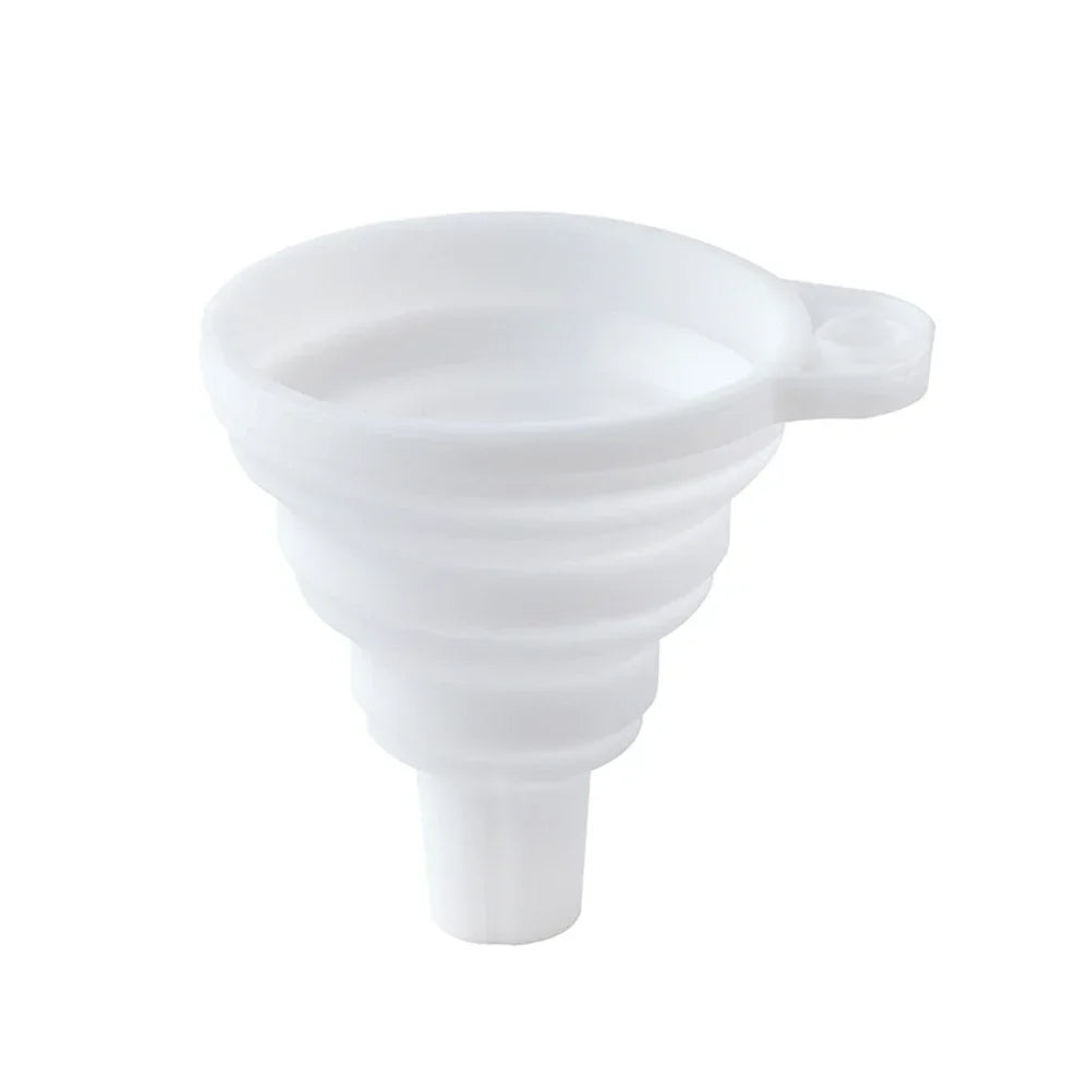 Collapsible Silicone Car Funnel Heat Resistant Foldable Oil Liquid Tool