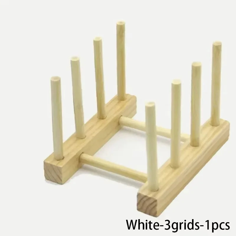 Wooden Dish Drying Rack Kitchen Storage Stand Eco Friendly Organizer