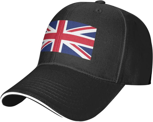 UK Flag Baseball Cap Adjustable Snapback Sun Hat for Men Women Outdoor Sport Hats