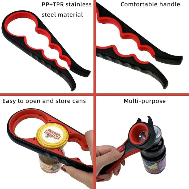 Stainless Steel Bottle Opener Durable Manual Kitchen Bar Tool