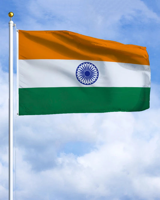 3×5ft India Emblem Flag - Polyester Printed Banner & Tapestry for Decoration