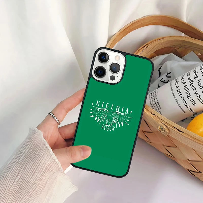 Nigeria Flag iPhone Case Shockproof Anti-Scratch Slim Cover Case