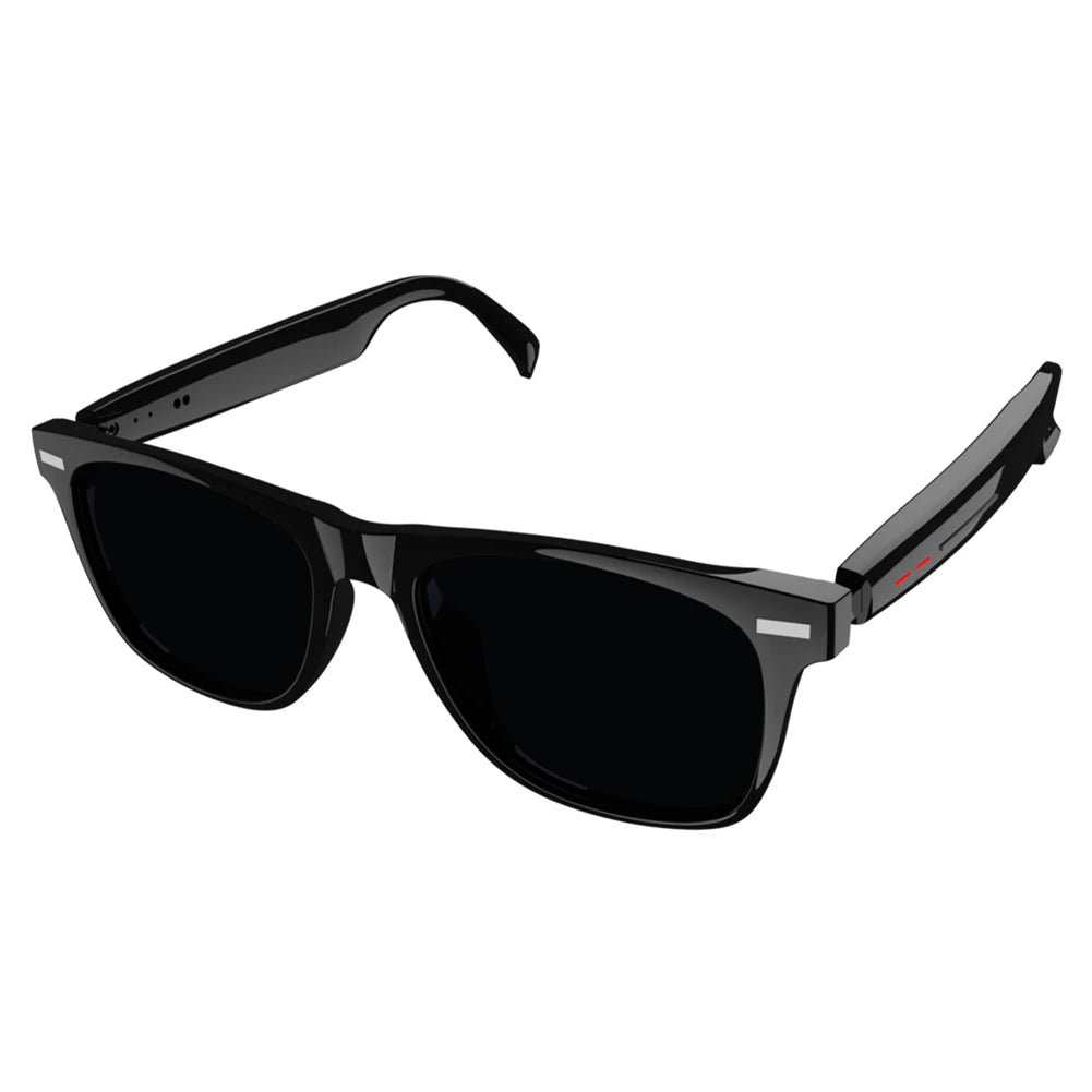 Smart Glasses with AI Voice Assistant – Camera, Mic & Open-Ear Speakers
