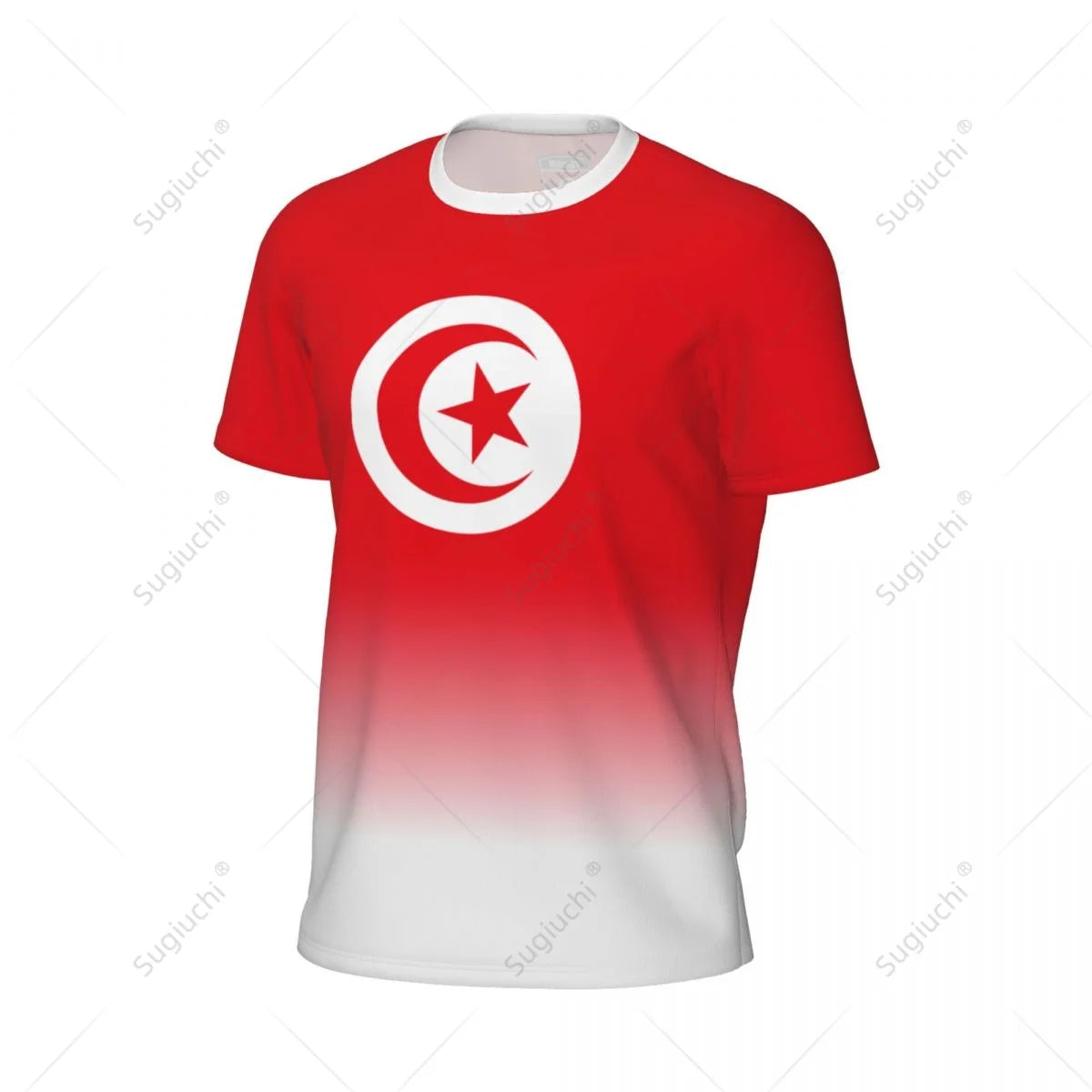 Tunisia Flag Sports Mesh T-Shirt – 3D Running Fitness Soccer Tee