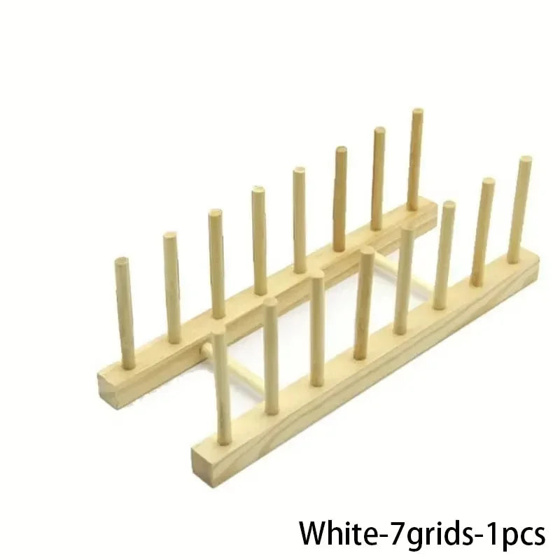 Wooden Dish Drying Rack Kitchen Storage Stand Eco Friendly Organizer