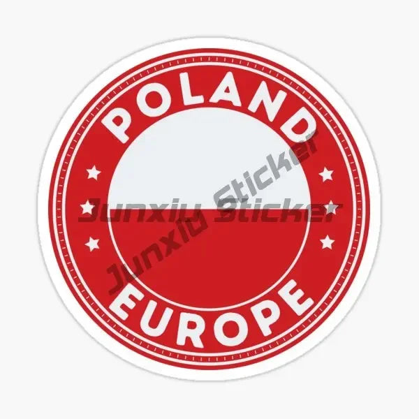 Poland Eagle Flag Skull Stickers - Vinyl Decals for Car, Laptop, Motorcycle & Bike