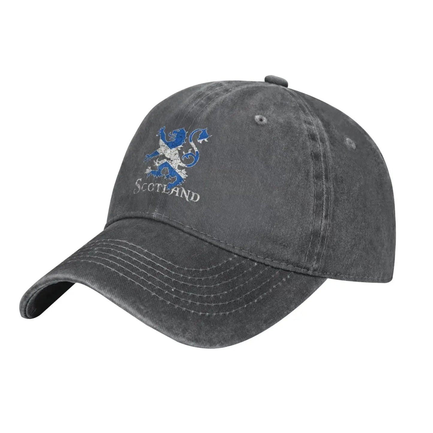 Scotland Lion Rampant Flag Cap Cotton Denim Adjustable Unisex Hat