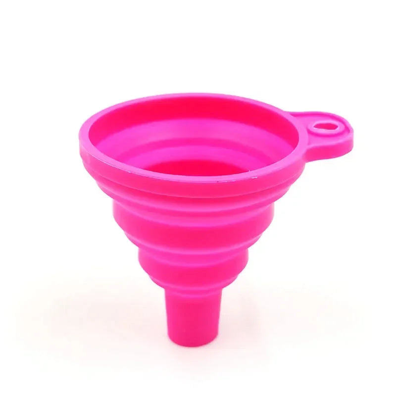 Silicone Foldable Funnel Set Collapsible Kitchen Oil Wine Liquid Tool