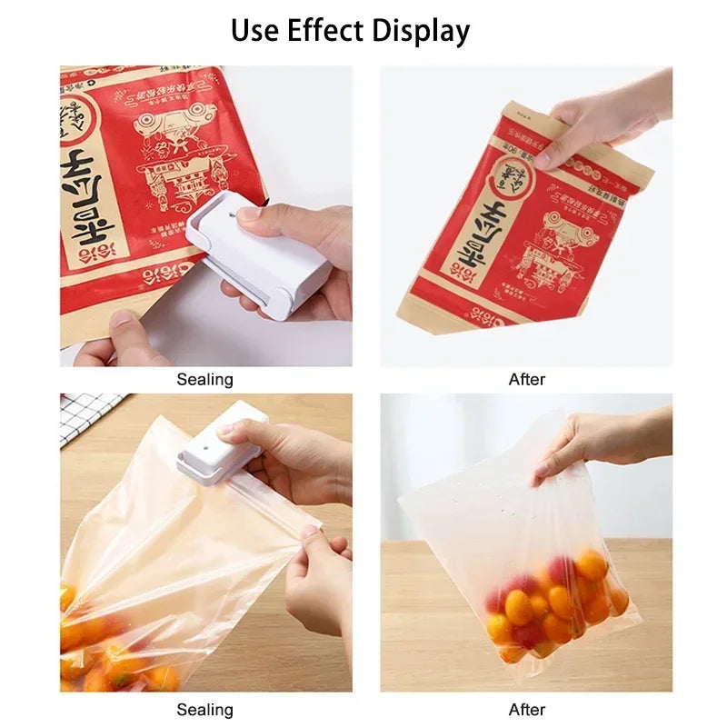 Mini Bag Sealer Heat Sealing Machine Portable Food Snack Storage Tool