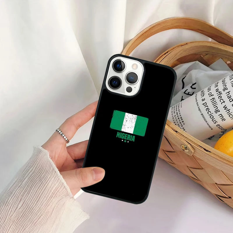 Nigeria Flag iPhone Case Shockproof Anti-Scratch Slim Cover Case