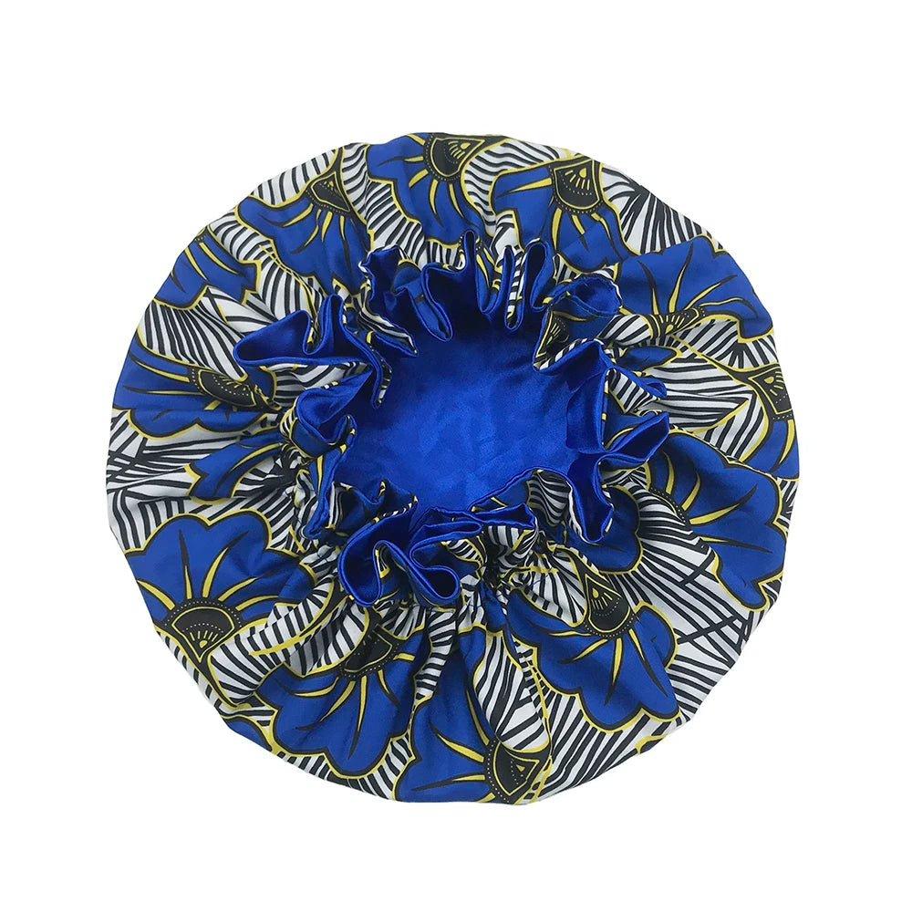 Double Layer Satin Bonnet – Large Reversible Silky Sleep Cap for Women Hair Protection