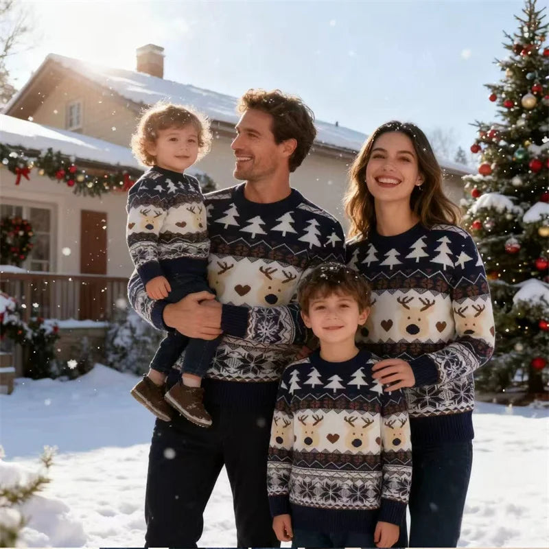 Matching Christmas Family Pullovers for Adults & Kids