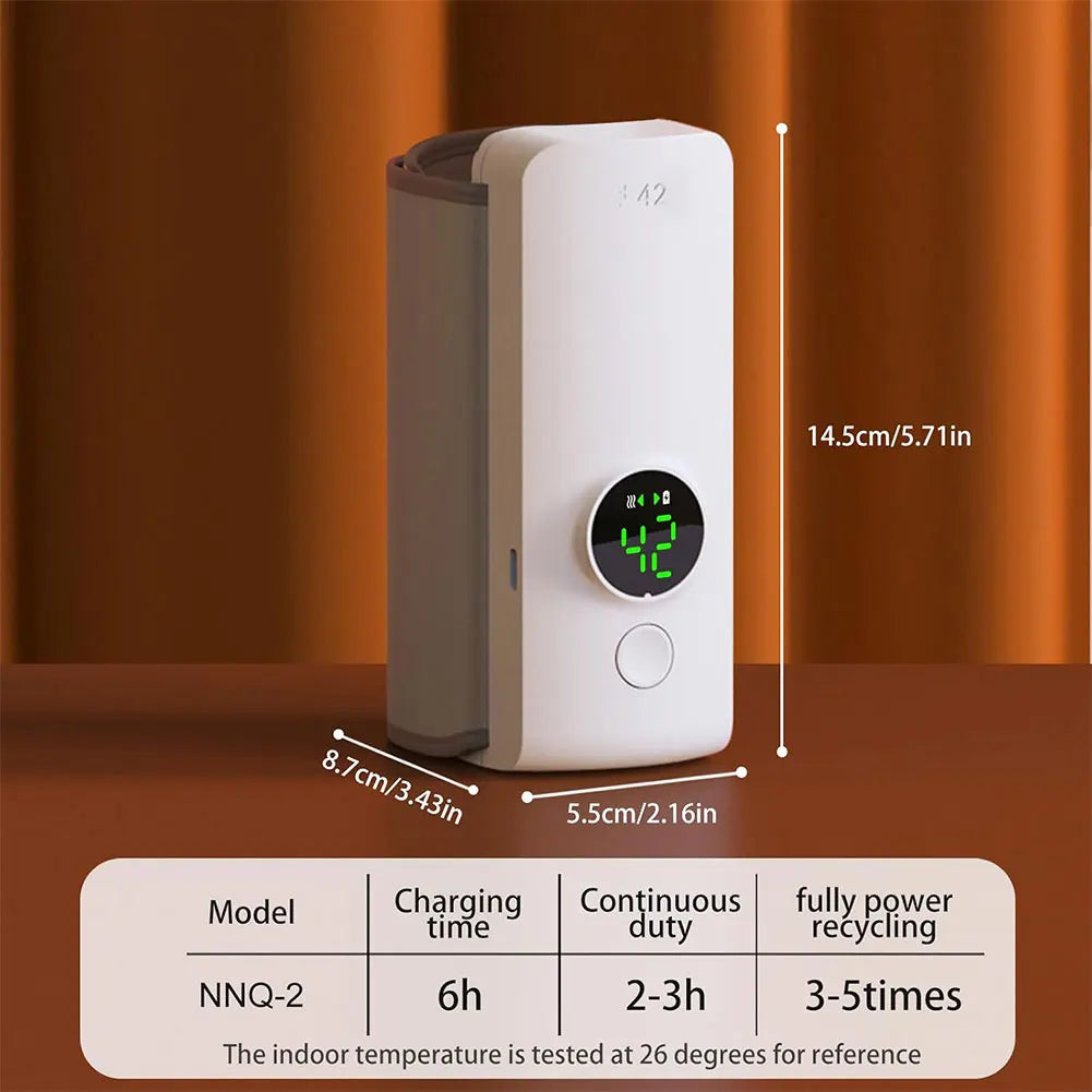 Portable Rechargeable Bottle Warmer with Temperature Control for Baby Milk