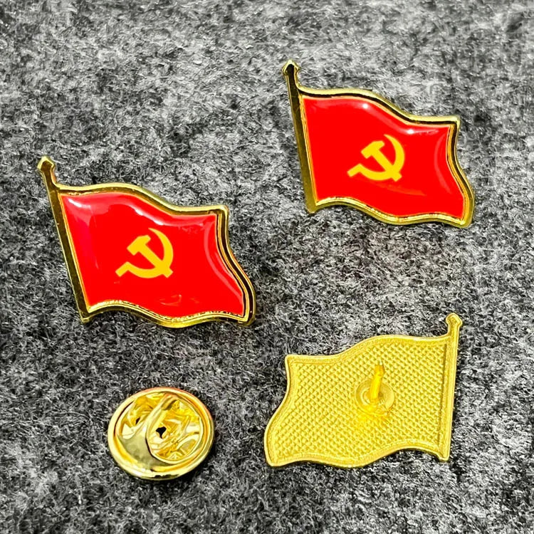 Patriotic Flag Brooch Pins Set Metal Lapel Badge Bulk Gift Jewelry