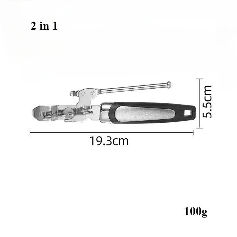 Heavy Duty Stainless Steel Can Opener Multifunction Bottle Opener Tool