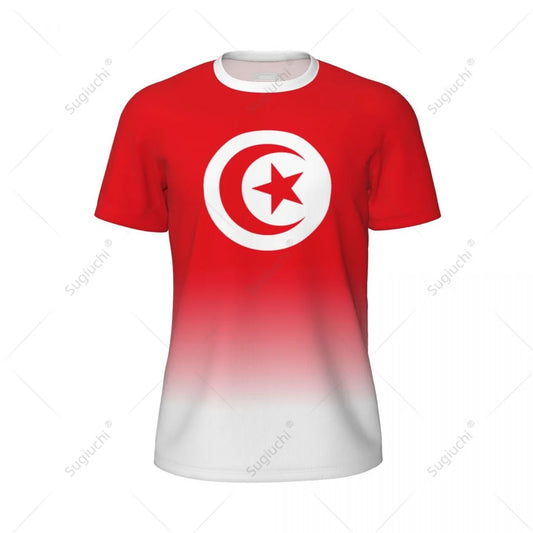 Tunisia Flag Sports Mesh T-Shirt – 3D Running Fitness Soccer Tee