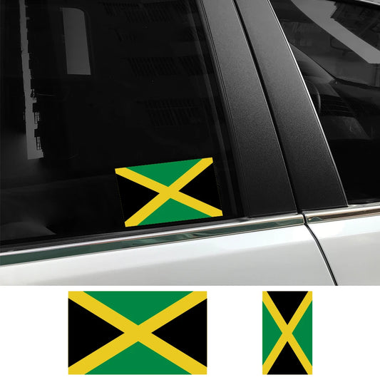 Jamaica Flag Vinyl Stickers - Car, Truck, Laptop, Motorcycle & Bike Decals
