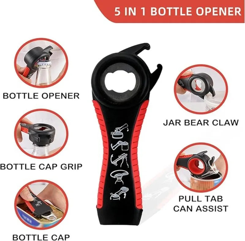 Stainless Steel Bottle Opener Durable Manual Kitchen Bar Tool