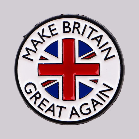 Make Britain Great Again Enamel Pin Patriotic Lapel Brooch Gift
