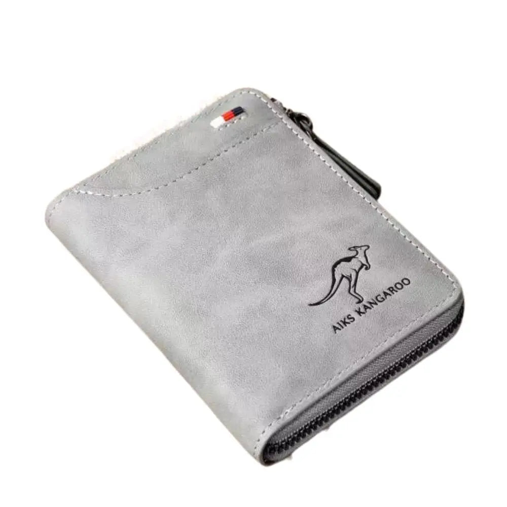 RFID Blocking Leather Card Holder – Anti-Theft Clutch & Short Men’s Wallet