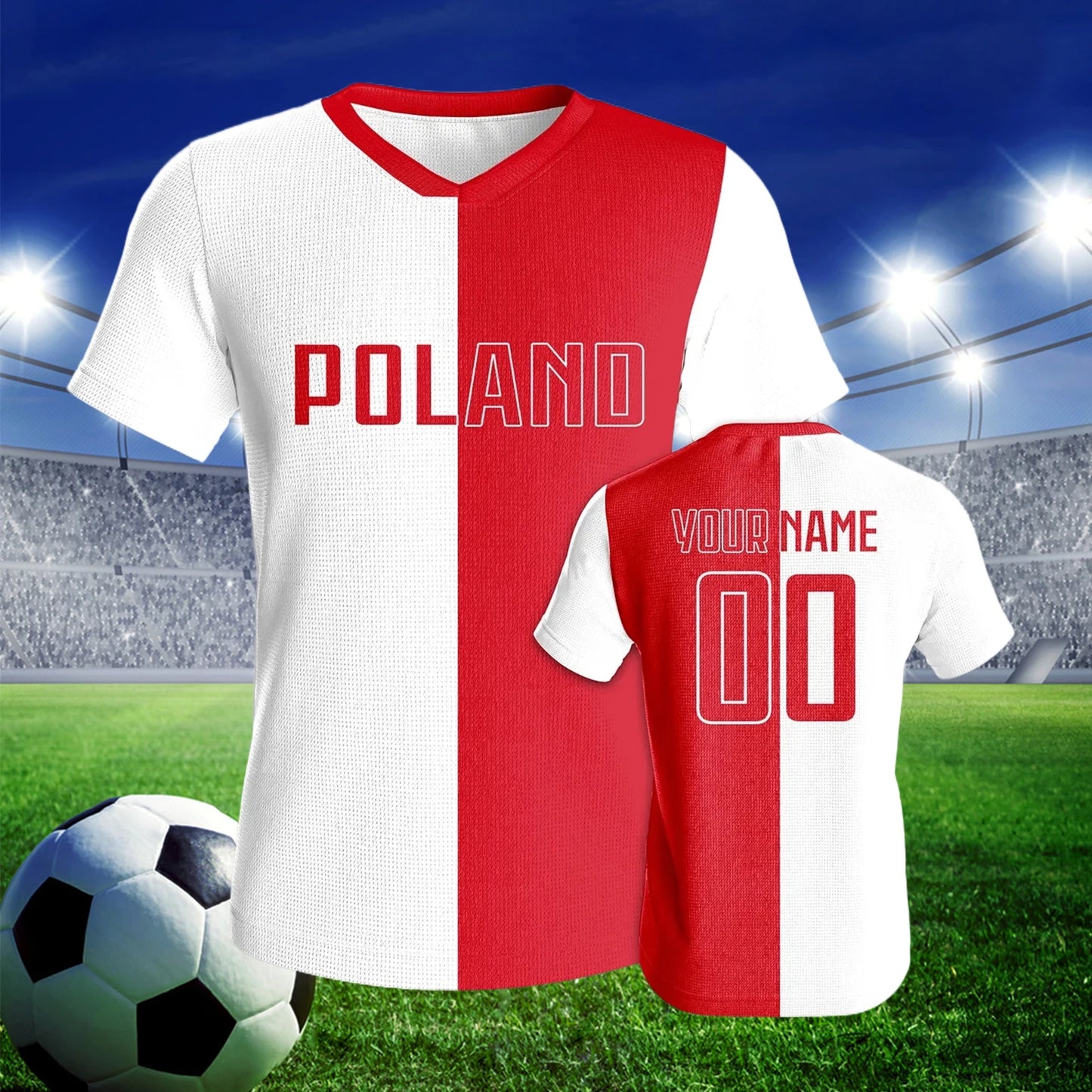 Custom Poland Football Jersey