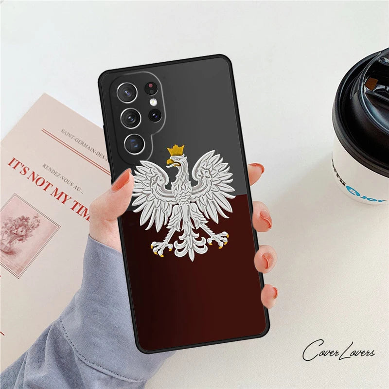 Poland Flag Phone Case - Protective Cover for Samsung Galaxy S20–S25 & Note Series