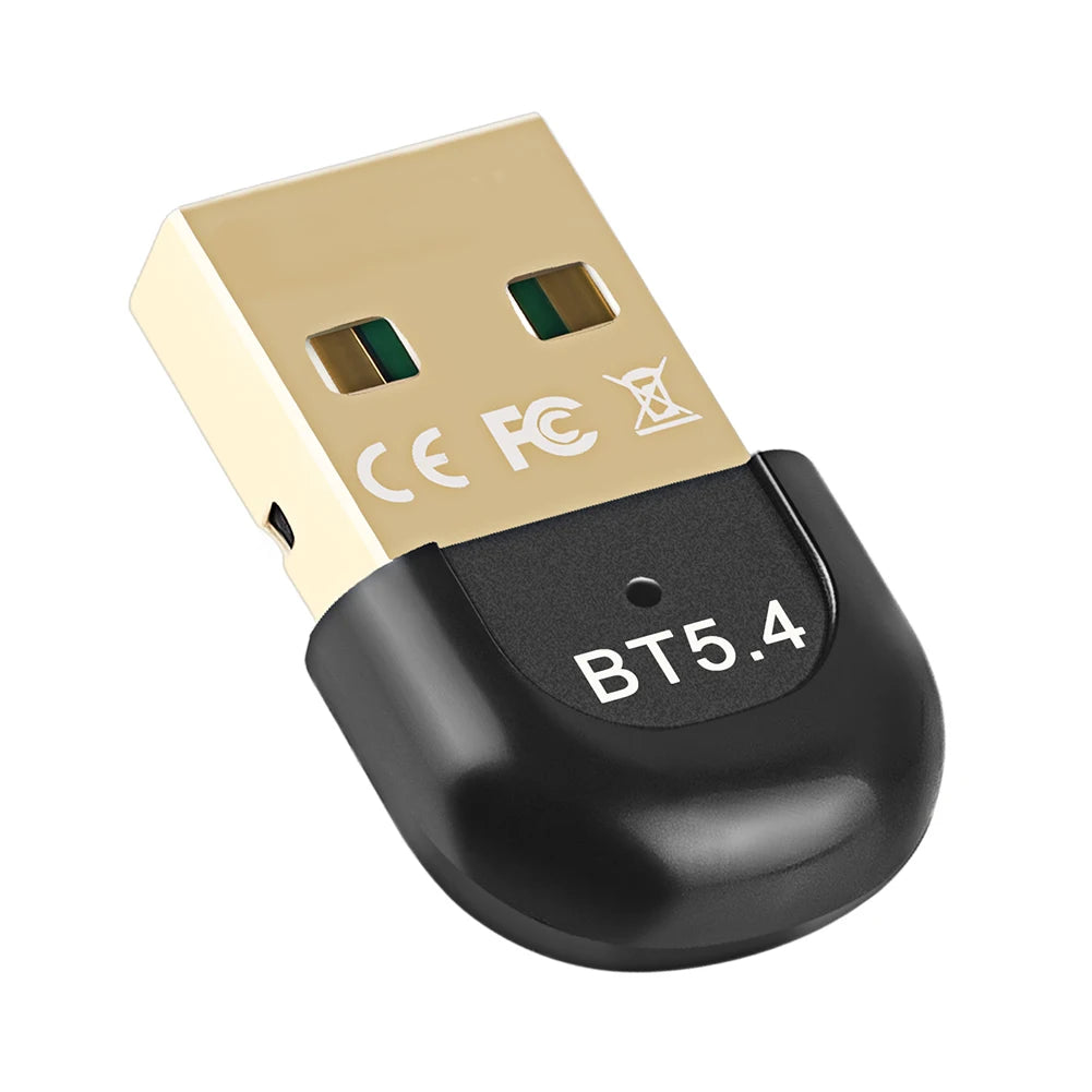 USB Bluetooth 5.4 Adapter for PC – Wireless Mouse, Keyboard & Audio