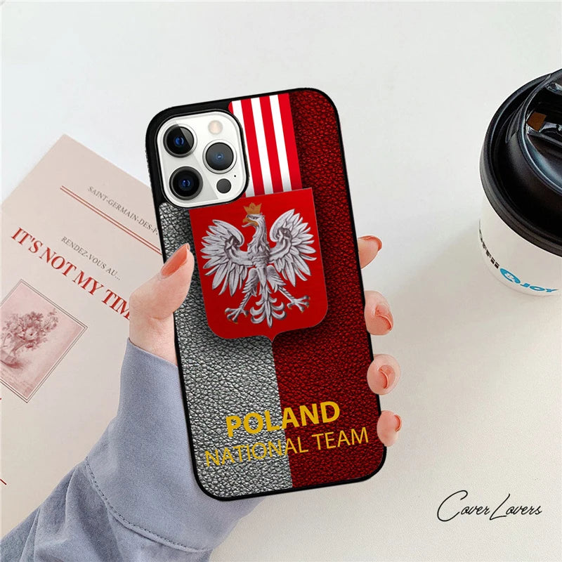 Poland Flag Phone Case - Protective Cover for iPhone 12–17 Series & iPhone Air