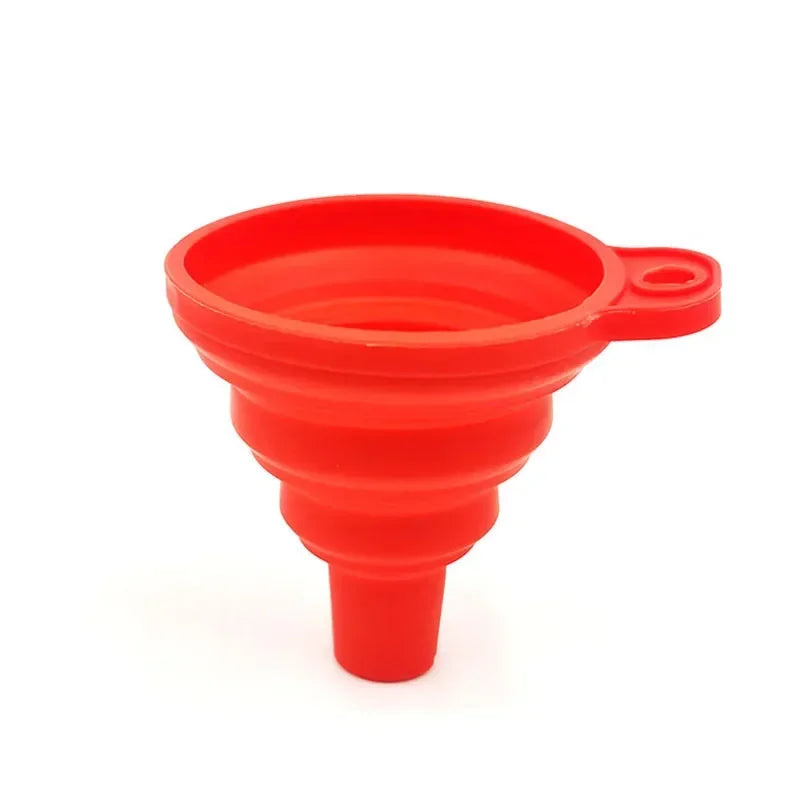 Silicone Foldable Funnel Set Collapsible Kitchen Oil Wine Liquid Tool