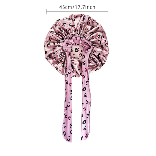 Ladies Knot Scarf Flat Cap – Printed Short Brim Casual Hat for Couples, All-Season Travel Wear