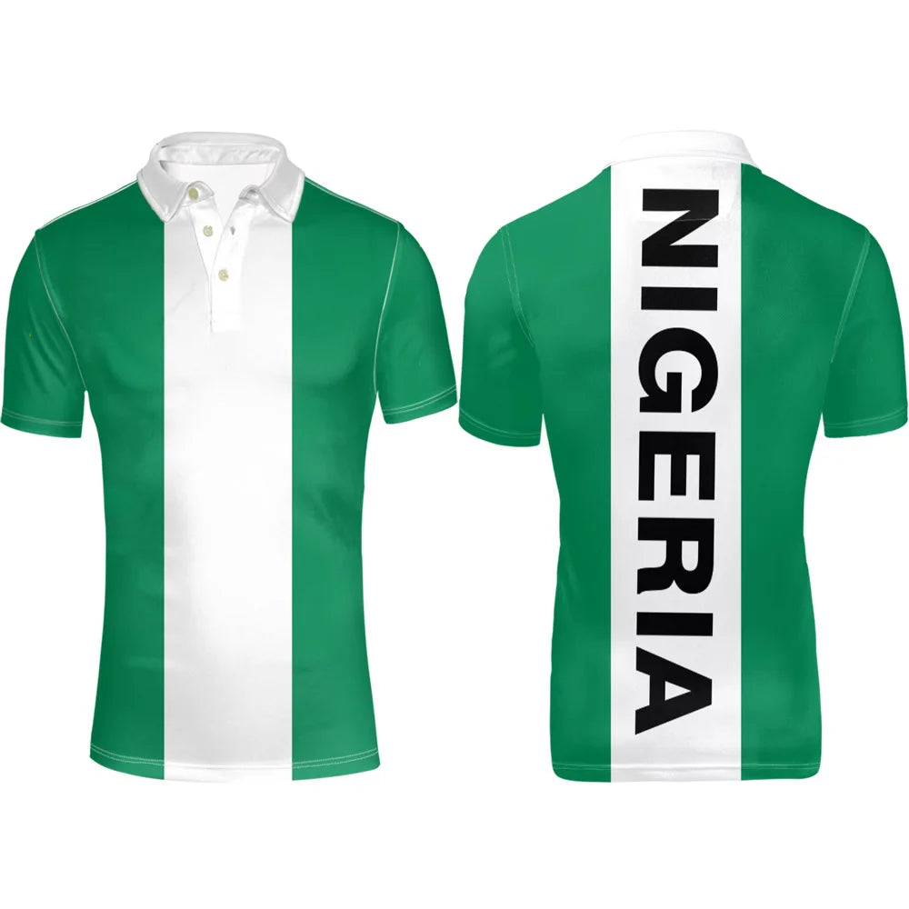 Nigeria Flag & Team Logo T-Shirt – Lapel Flag Travel Tee