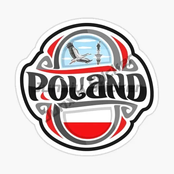 Poland Eagle Flag Skull Stickers - Vinyl Decals for Car, Laptop, Motorcycle & Bike