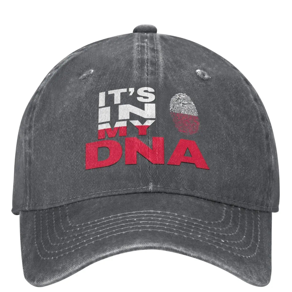 Poland Is In My DNA Baseball Cap - Polish Flag Trucker Hat for Men & Women