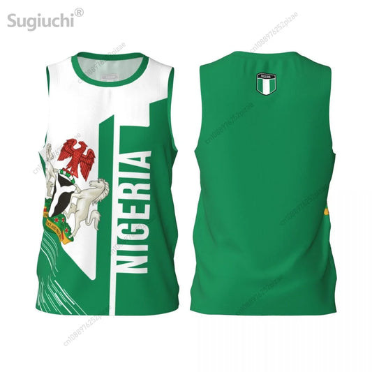 Nigeria Flag T-Shirt 3D Print Sports Fitness Tee Men
