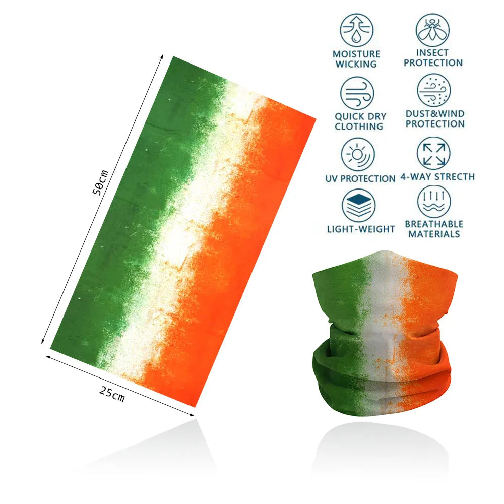 African Flag Bandana Neck Gaiter UV Protection Seamless Face Cover