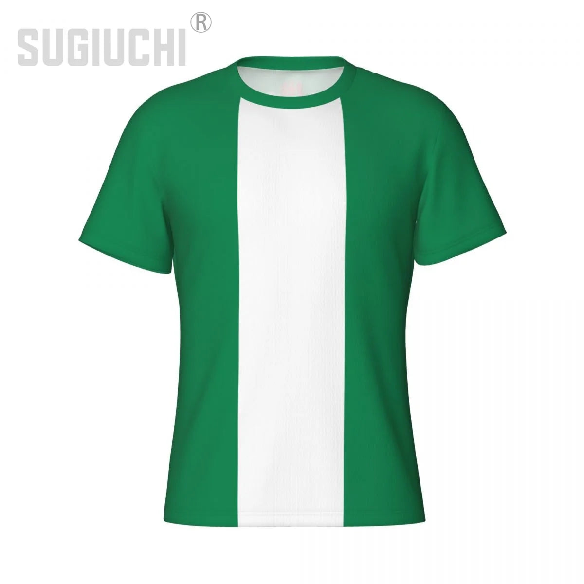 Nigeria Flag 3D Sports T-Shirt – Tight Soccer & Football Jersey Unisex Tee