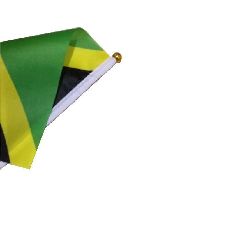 10 Pcs Jamaica Hand Waving Flags - 14x21cm Small Jamaica Flags Wholesale