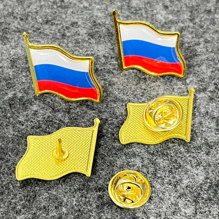 Patriotic Flag Brooch Pins Set Metal Lapel Badge Bulk Gift Jewelry