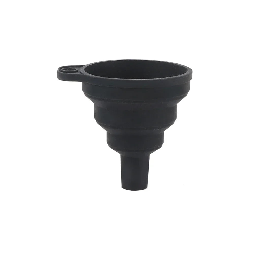 Collapsible Silicone Car Funnel Heat Resistant Foldable Oil Liquid Tool