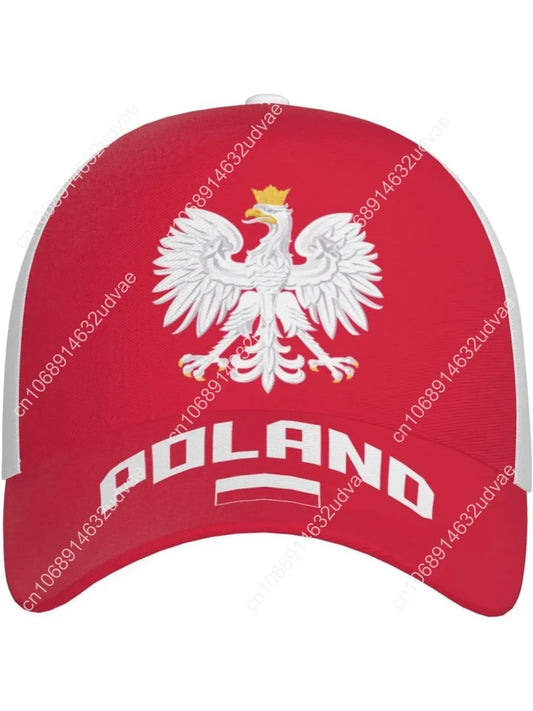 Poland Flag 3D Full Print Baseball Cap - Unisex Adjustable Soccer & Patriotic Hat