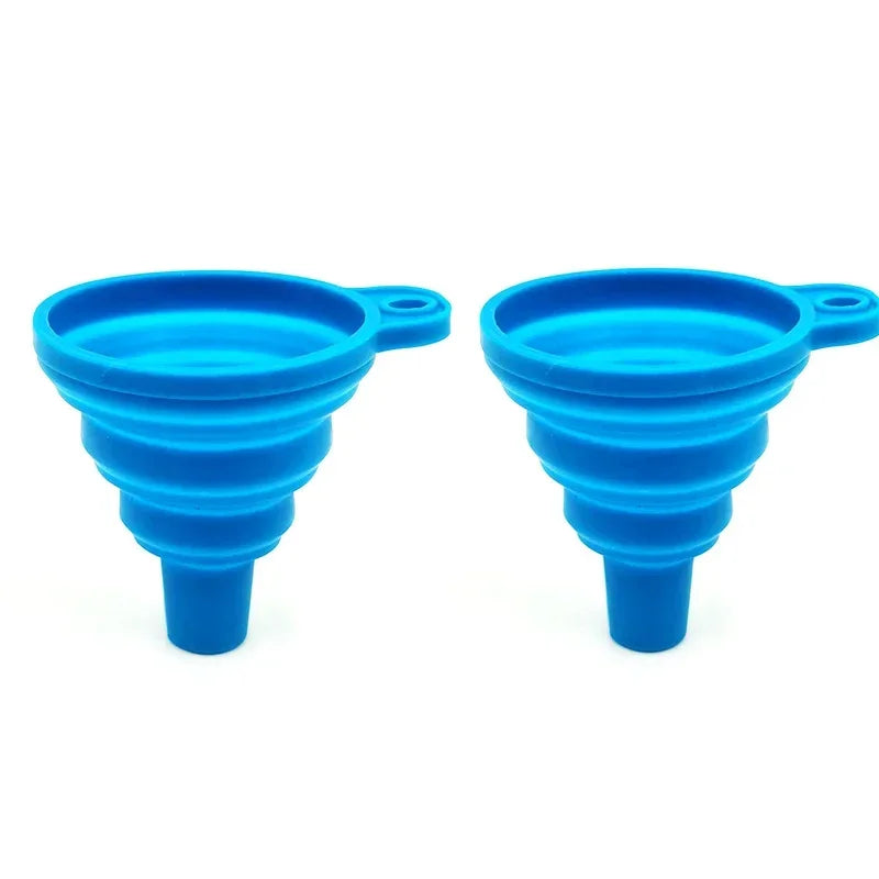 Silicone Foldable Funnel Set Collapsible Kitchen Oil Wine Liquid Tool