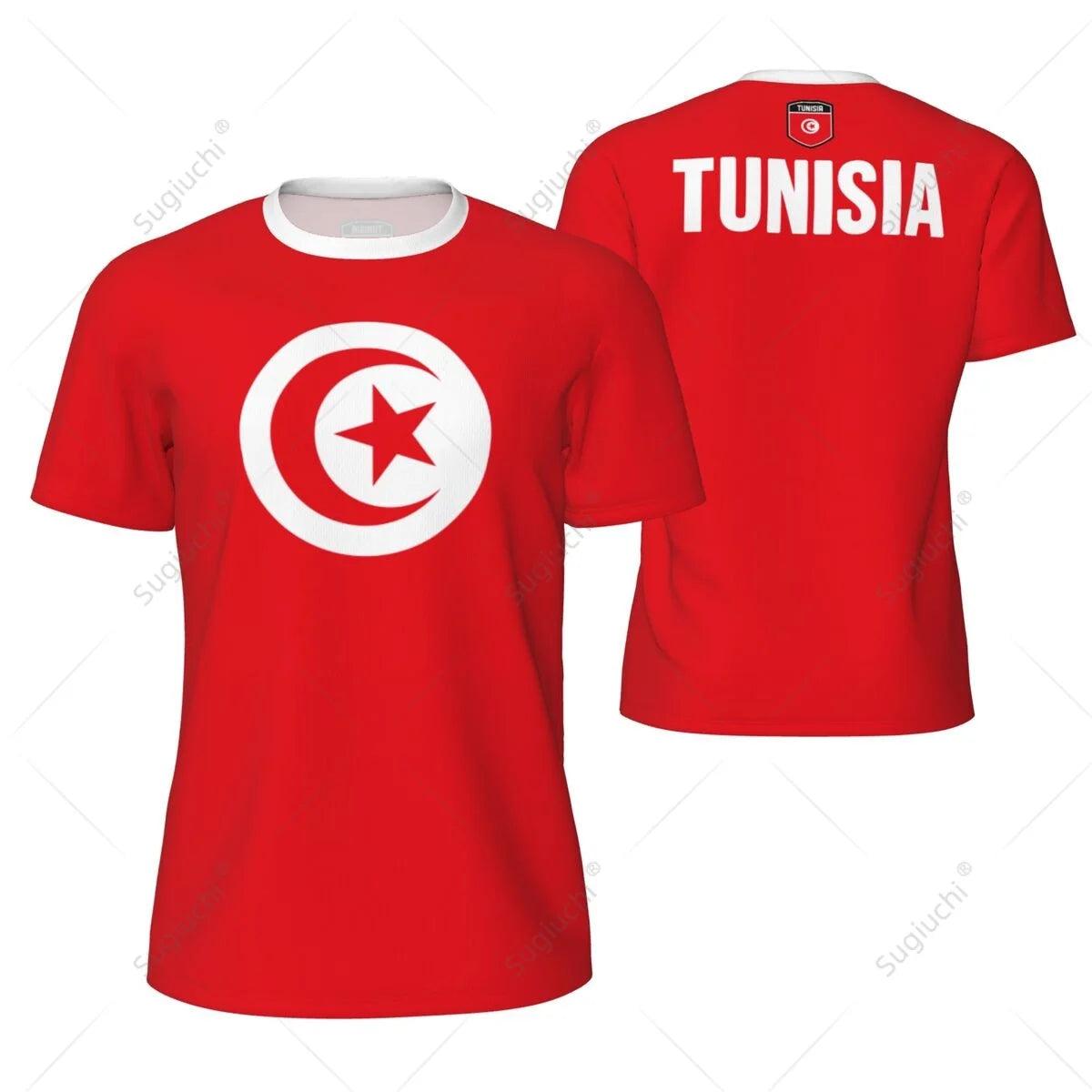 Tunisia Flag Sports Mesh T-Shirt – 3D Running Fitness Soccer Tee