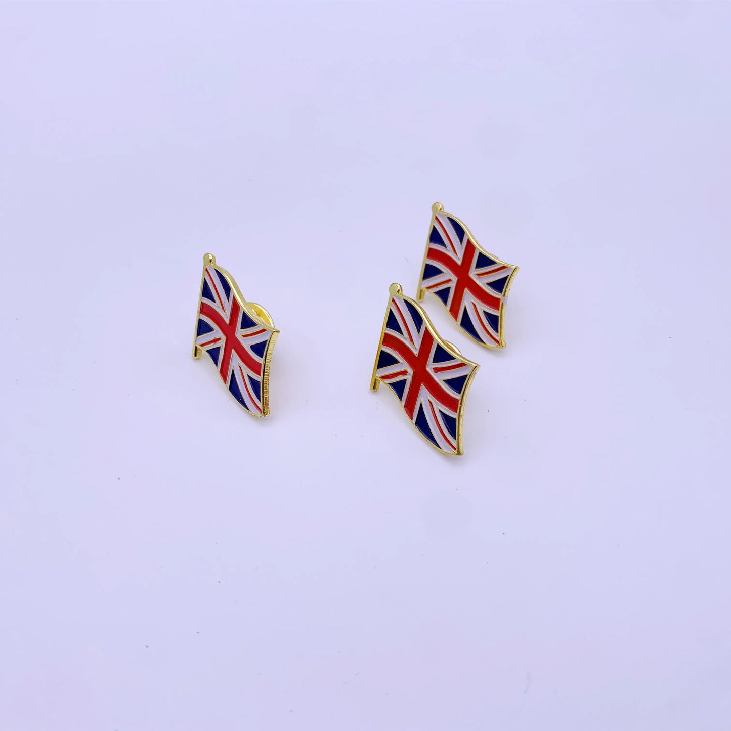 100pcs UK Union Jack Flag Enamel Pins Bulk Metal British Lapel Badge