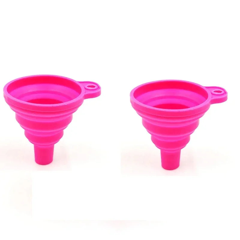 Silicone Foldable Funnel Set Collapsible Kitchen Oil Wine Liquid Tool