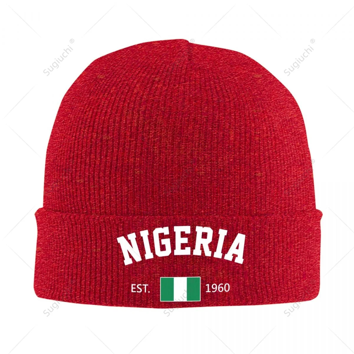 Nigeria EST.1960 Beanie Hat Unisex Winter Warm Knitted Skull Cap