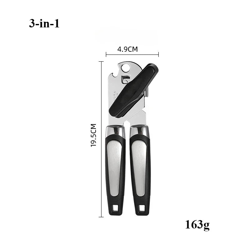 Heavy Duty Stainless Steel Can Opener Multifunction Bottle Opener Tool
