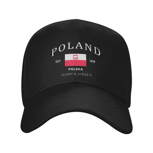 Poland Flag Baseball Cap - Adjustable Dad Hat for Men & Women