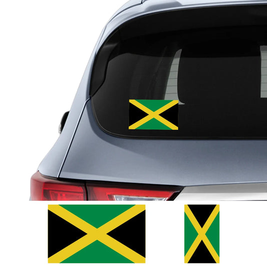 Jamaica Flag Vinyl Stickers - Car, Truck, Laptop, Motorcycle & Bike Decals