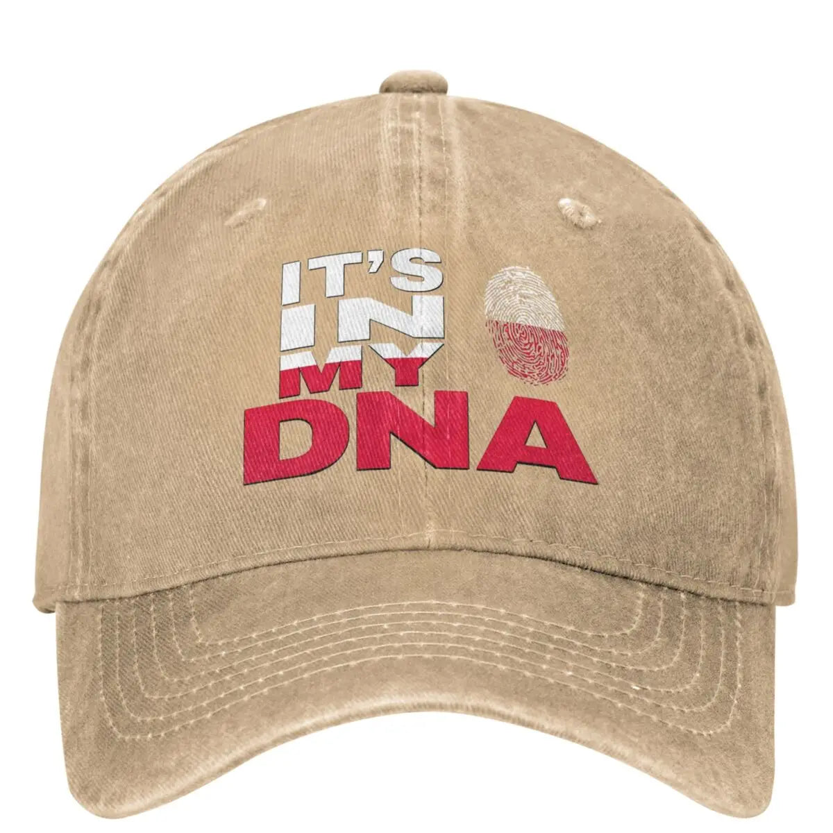 Poland Is In My DNA Baseball Cap - Polish Flag Trucker Hat for Men & Women